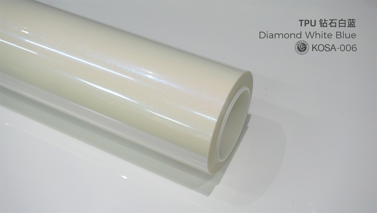 Diamond white and blue