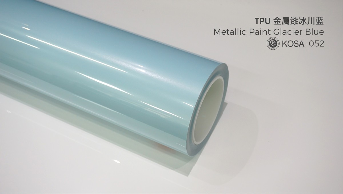 Metallic paint glacier blue